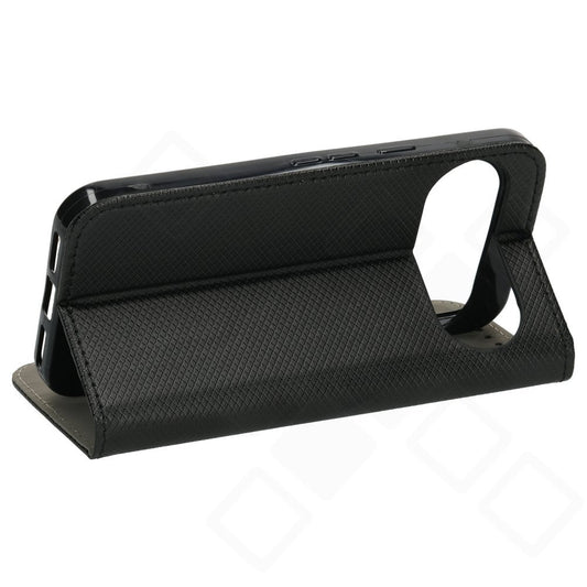 Schwarzes anco Bookcase Basic Magnetic aus PU-Leder mit Kartenfach für Google Pixel 11 Pro XL