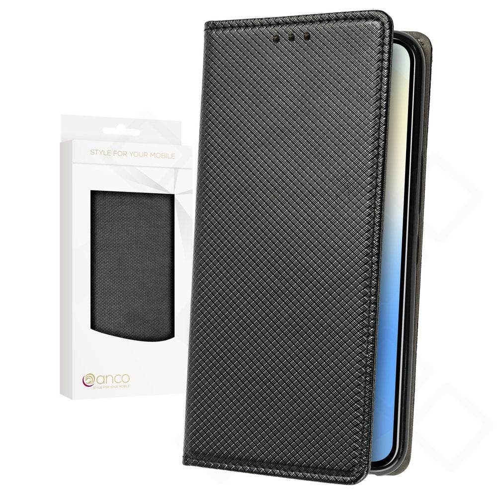 anco Bookcase Basic Magnetic für Samsung Galaxy S25 FE – Schwarz
