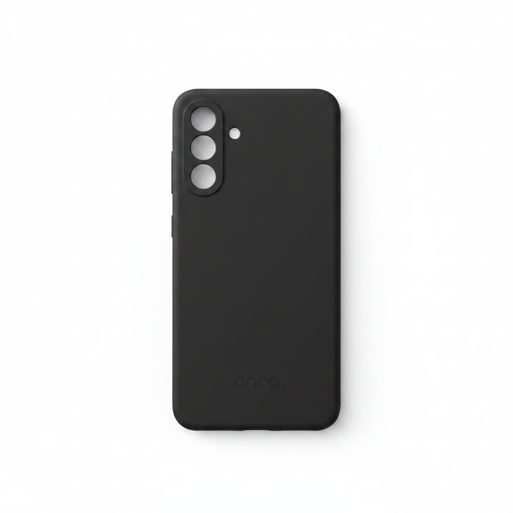 anco Dark Case für Samsung Galaxy A56 5G aus mattem TPU in Schwarz
