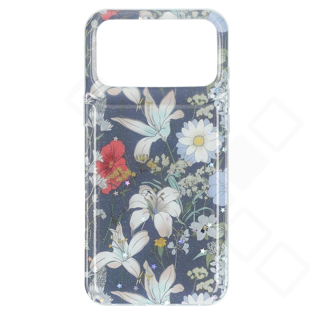 anco Flower Case für Apple iPhone 17 Pro Max – Blau