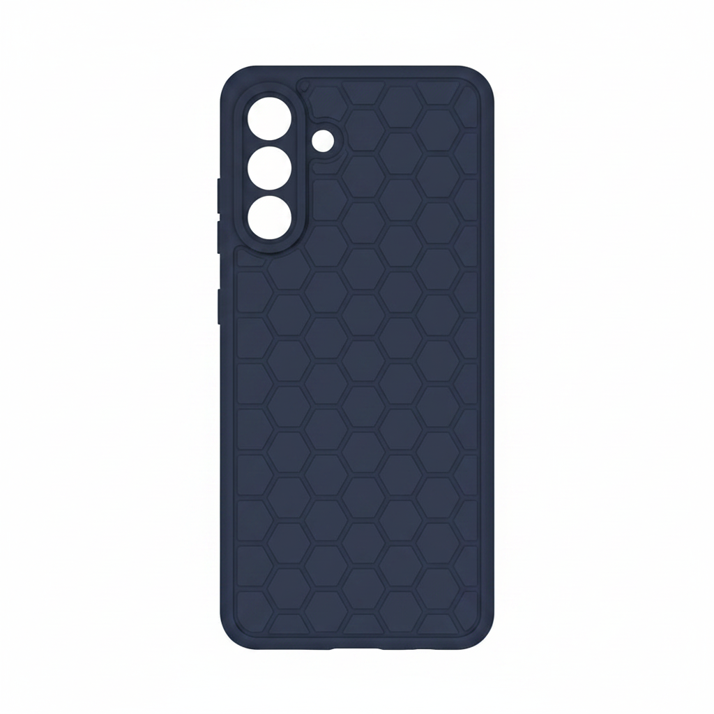 anco Honeycomb Case für Samsung Galaxy A56 5G in Blau aus TPU mit Wabenstruktur