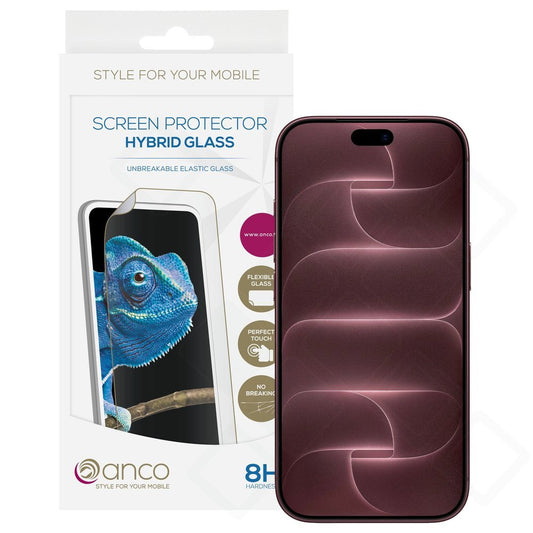 anco Hybrid Glass für Apple iPhone 16 Pro, 17, 17 Pro, 18, 18 Pro
