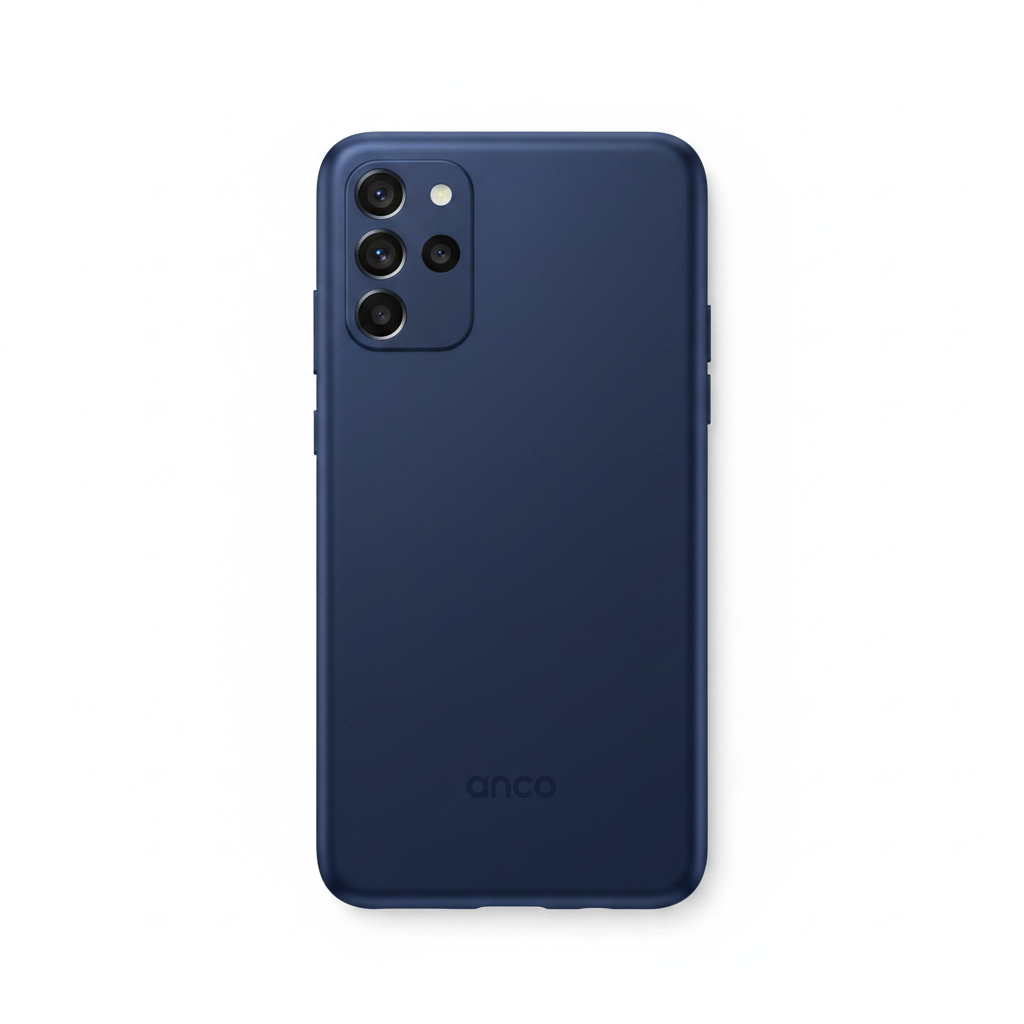 anco Liquid Silicone Case für Samsung Galaxy A56 5G in Blau mit weicher Silikonoberfläche