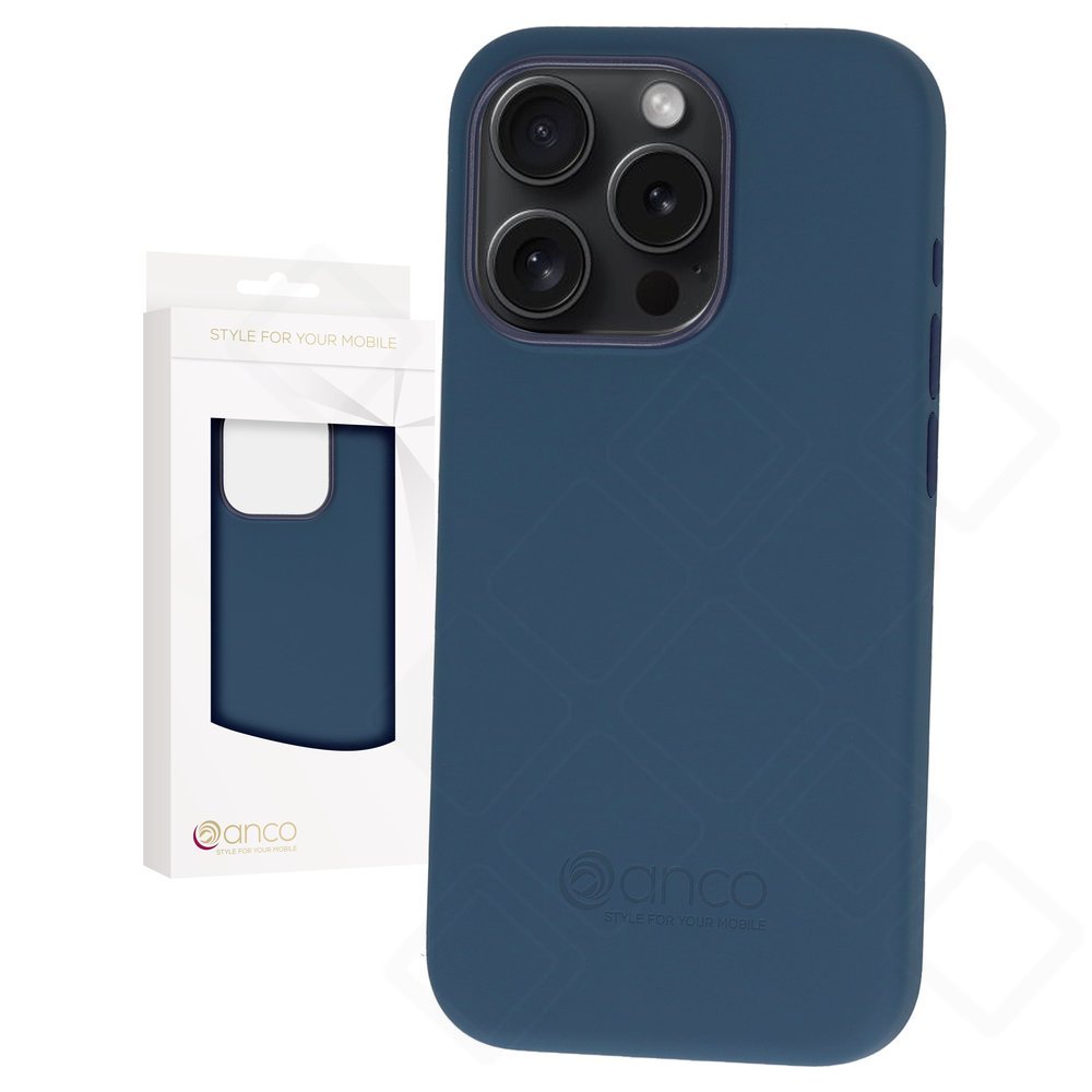 anco Liquid Silicone Case für Apple iPhone 15 Pro - blue