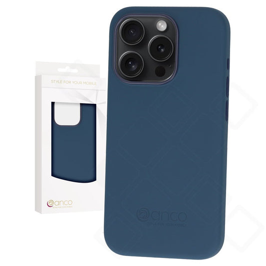 anco Liquid Silicone Case für Apple iPhone 15 Pro - blue