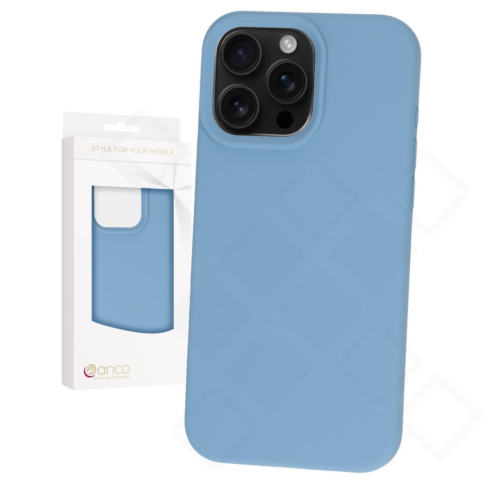 anco Liquid Silicone Case für Apple iPhone 16 Pro Max - blue