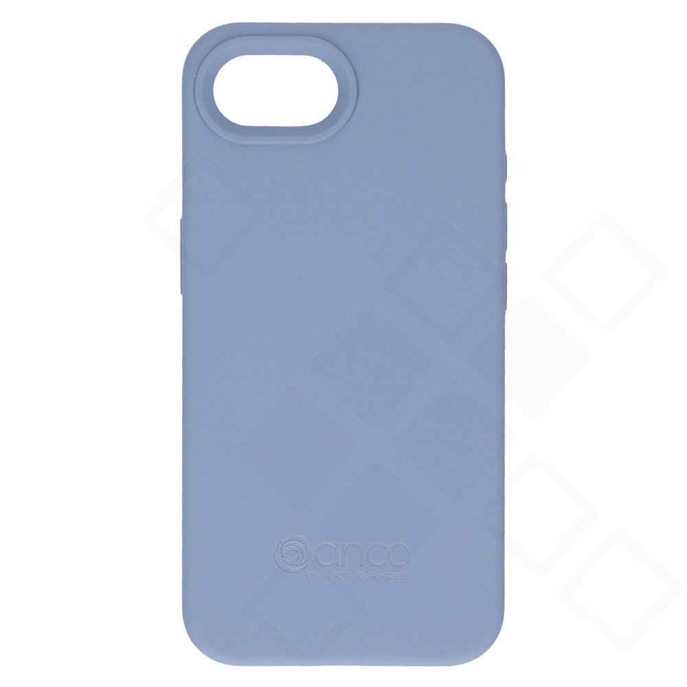 anco Liquid Silicone Case für iPhone 16e und 17e in Blau
