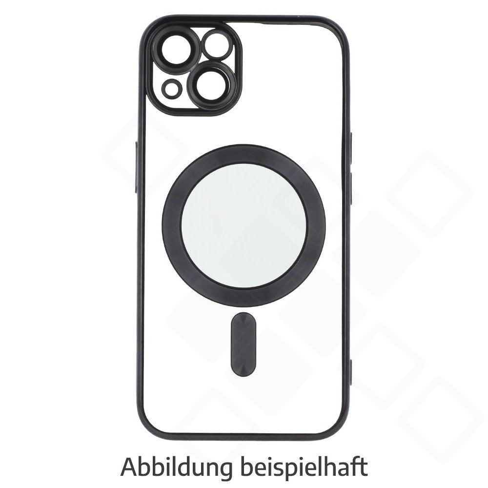 anco Magnetic Chrome Case für Samsung Galaxy A27 5G mit transparenter Rückseite und Magnetring- black