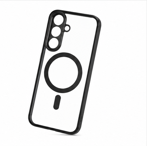 anco Magnetic Chrome Case für Samsung Galaxy S26+ mit transparenter Rückseite und Magnetring
