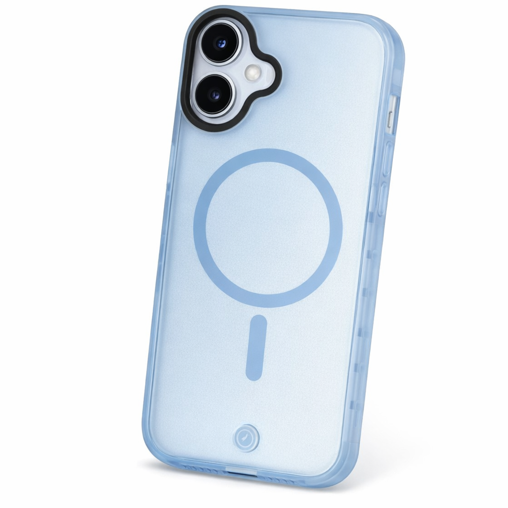 anco Magnetic Protect Case für Apple iPhone 16 MagSafe Hülle im matten Frost Style blau
