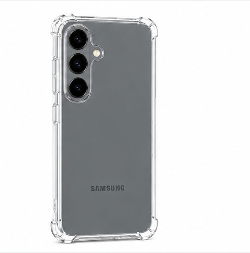 anco Protect Case für Samsung Galaxy S26 aus transparentem TPU mit verstärkten Kanten