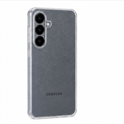 anco Shine Case für Samsung Galaxy S26 transparente TPU-Hülle mit Glitzereffekt