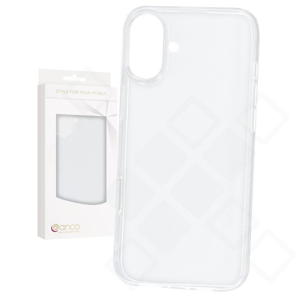 anco Super Slim Case für Apple iPhone 16 Plus - transparent