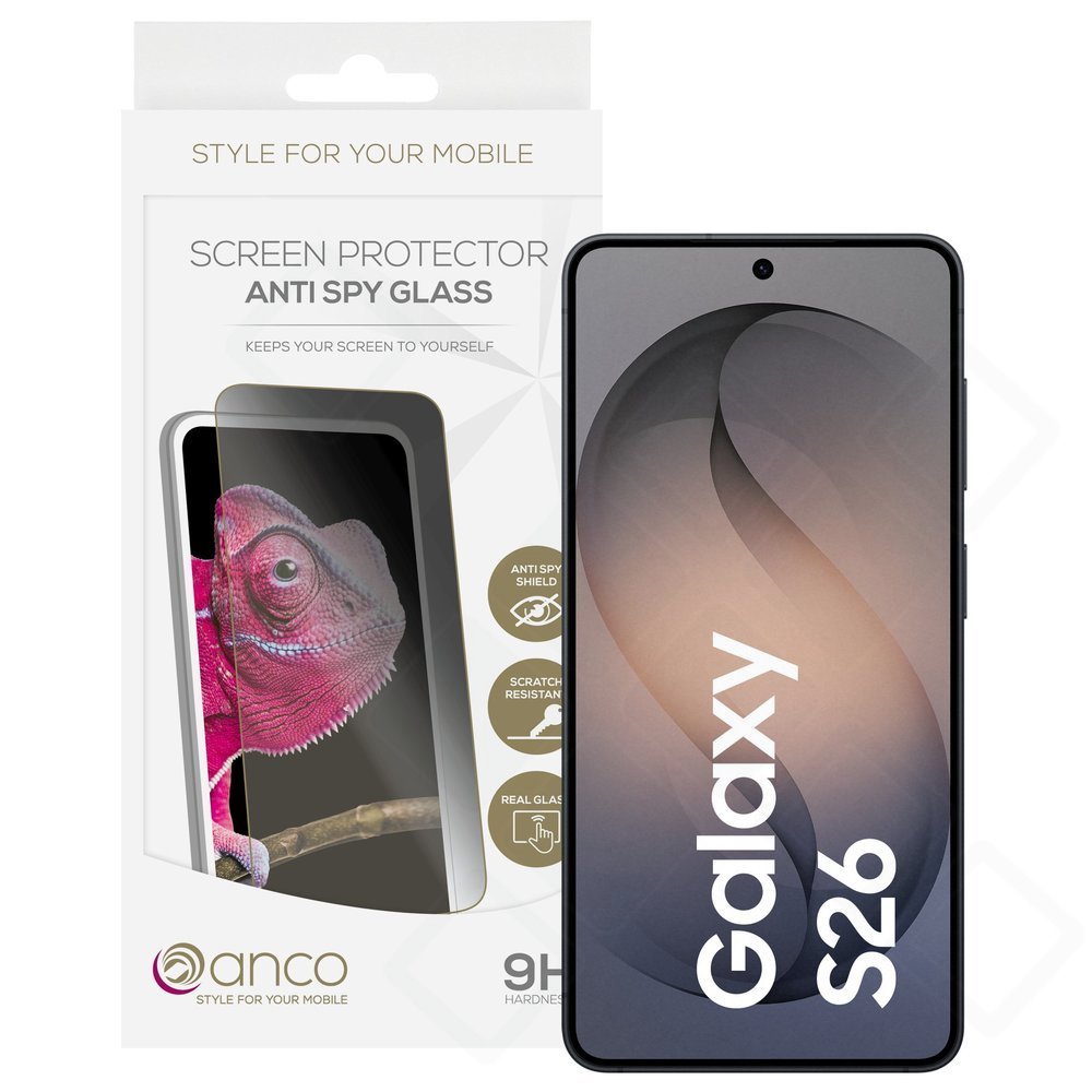 anco Tempered Glass Anti-Spy für S942B Samsung Galaxy S26