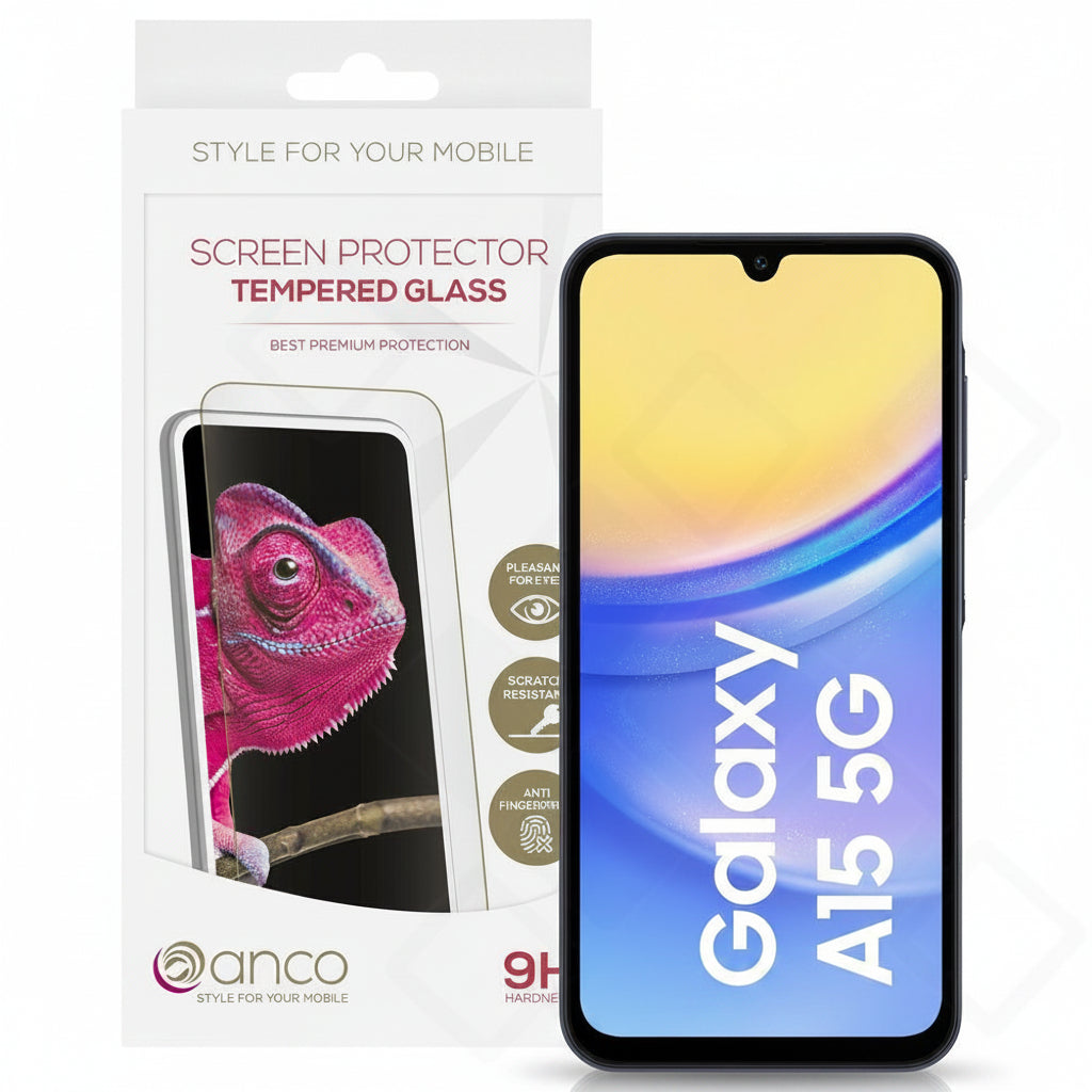 anco Tempered Glass Fullscreen für A155F, A156B Samsung Galaxy A15, A15 5G