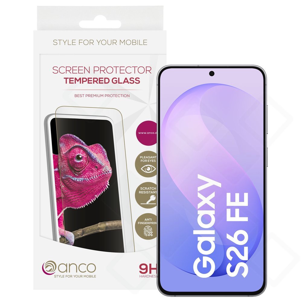 anco Tempered Glass Fullscreen für S741B Samsung Galaxy S26 FE - black