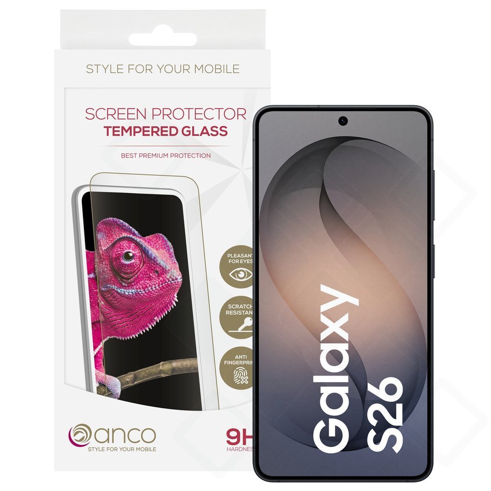 anco Tempered Glass Fullscreen für S942B Samsung Galaxy S26 - black