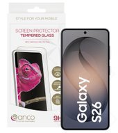 anco Fullscreen Panzerglas für Samsung Galaxy S26 mit schwarzem Rand