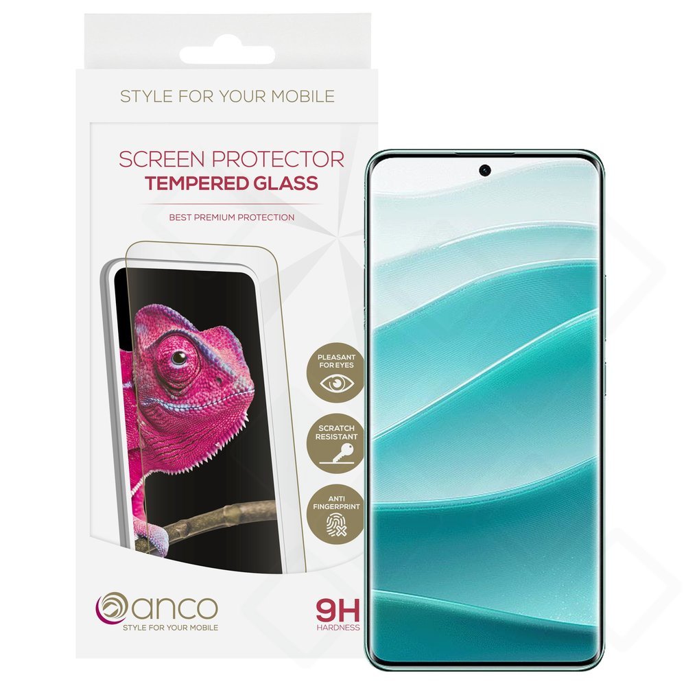 anco Tempered Glass Fullscreen für Xiaomi Redmi Note 14 Pro 5G - black
