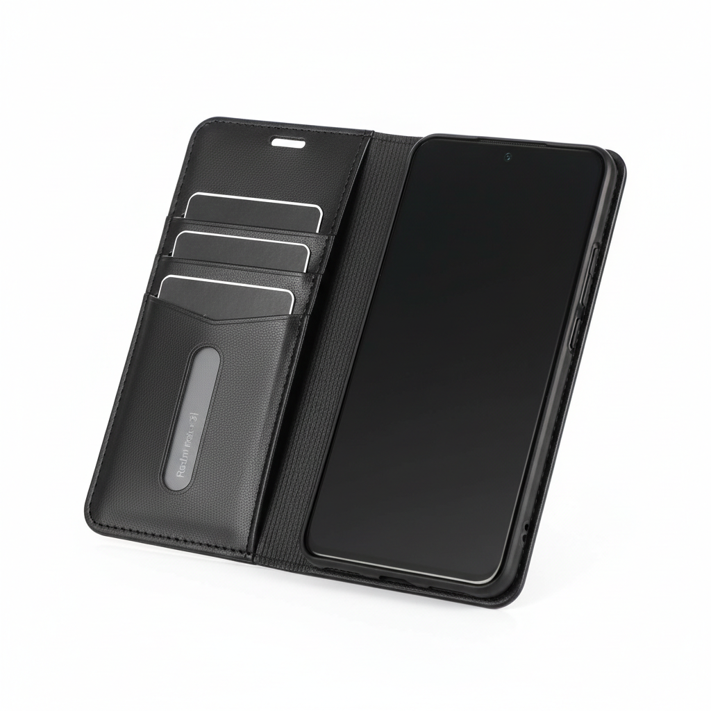 Xiaomi Redmi Note 11 Pro+ 5G Hülle – anco Bookcase mit Kartenfach & Magnetverschluss