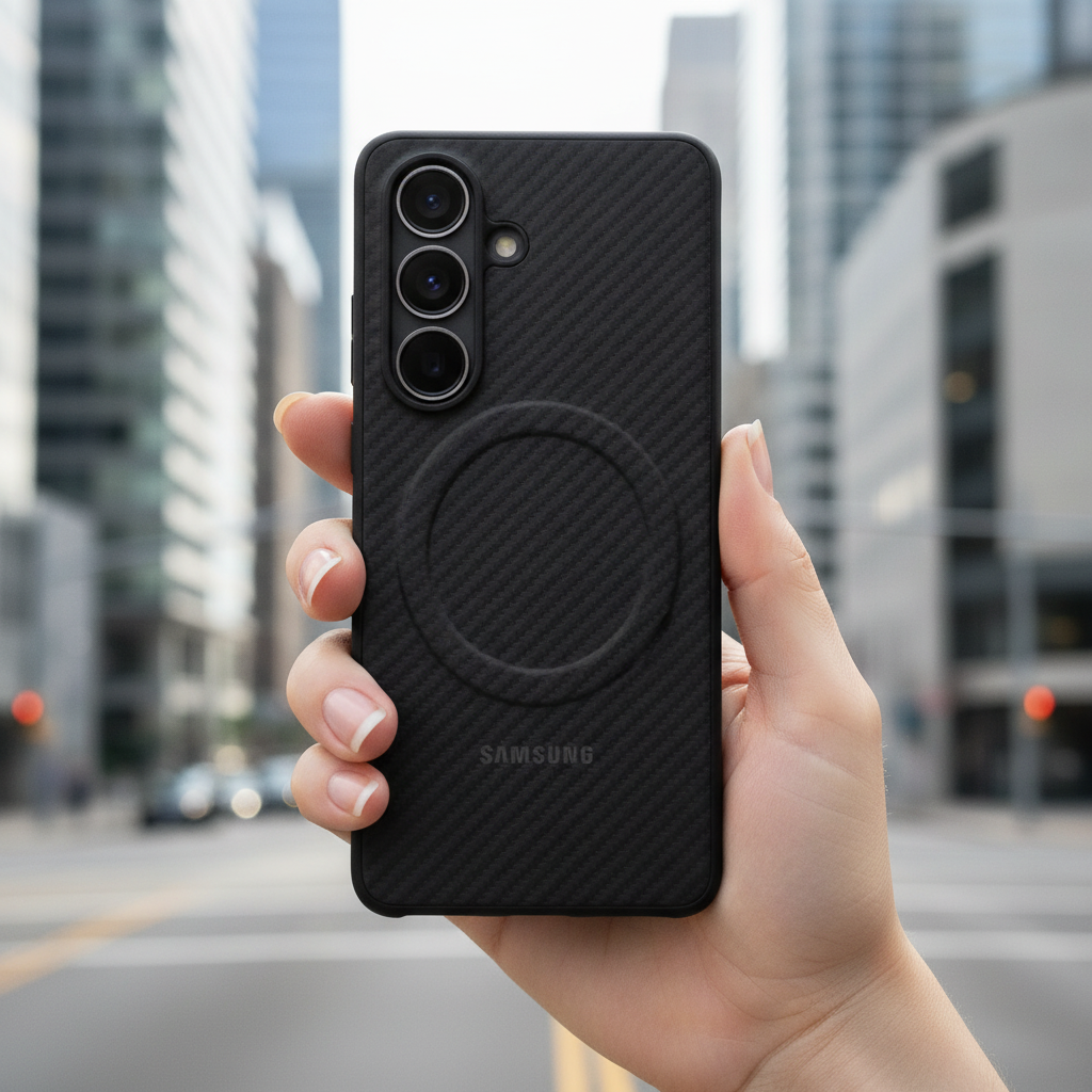 Carbon Magnet Cover S26 – Lifestyle