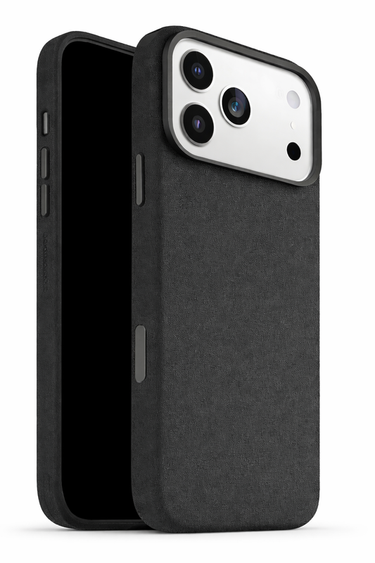 OtterBox Symmetry Cactus Leather Hülle iPhone 17 Pro Max – MagSafe & Camera Control | Schwarz