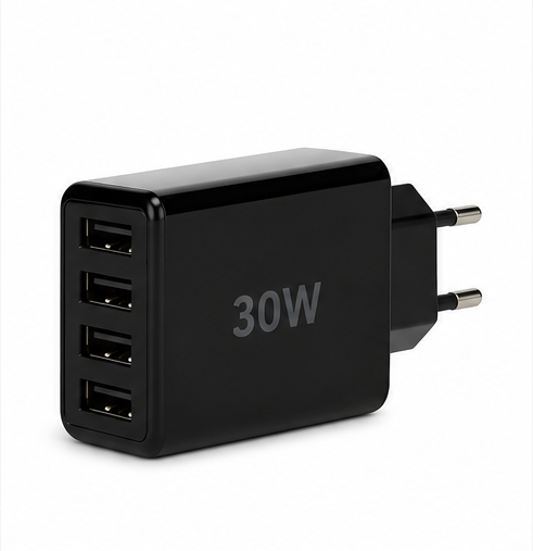 goobay USB-A Multiport Ladegerät 30W mit 4 USB-Anschlüssen