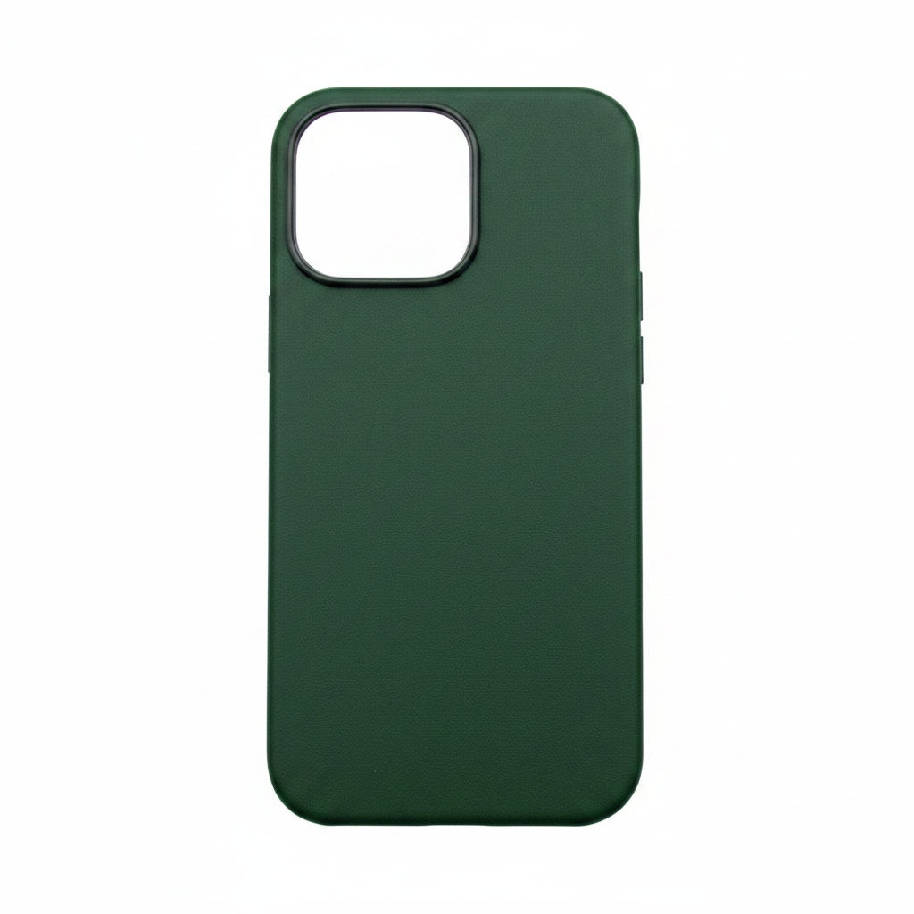 Green Leather Case – Front