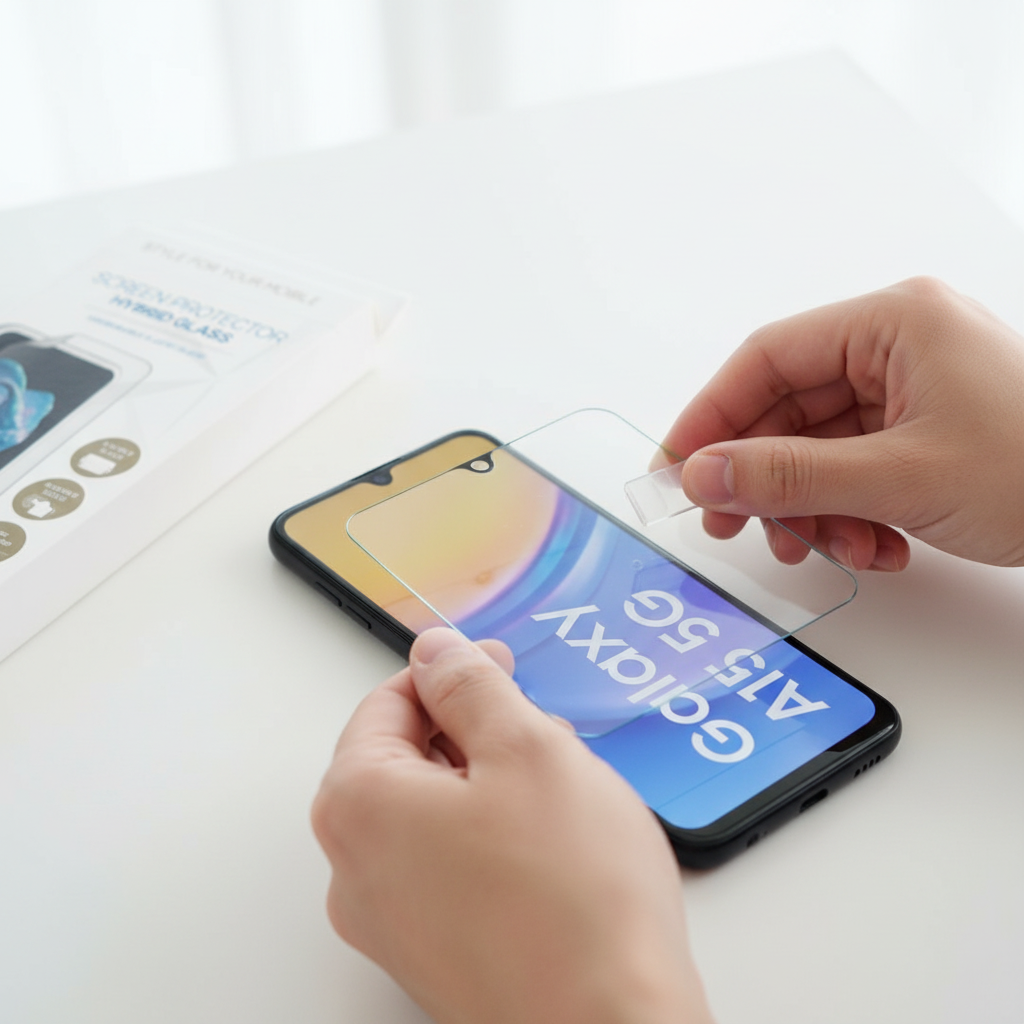 anco Hybrid Glass Galaxy A15 – Anwendung