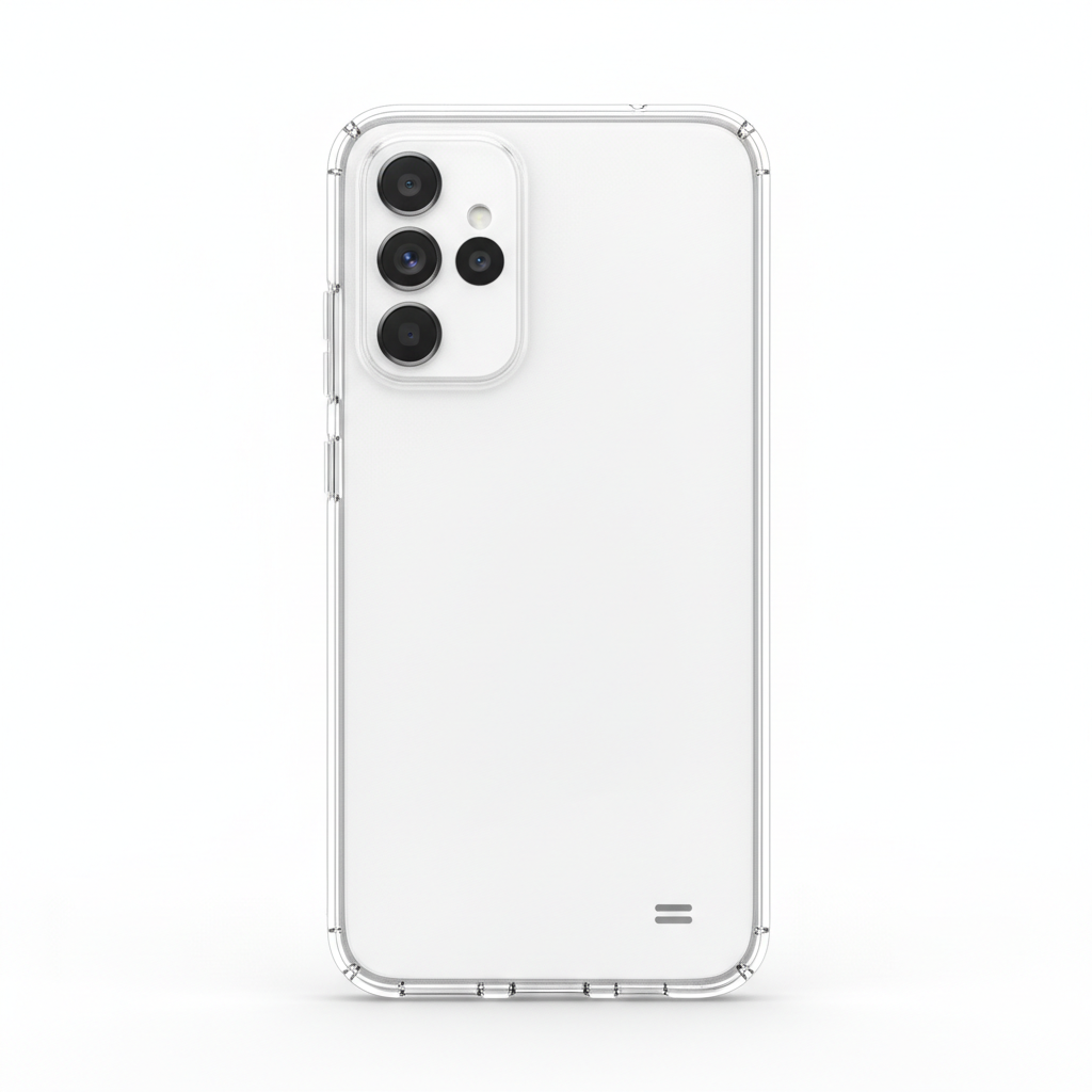 Mobeen Clear Cover Samsung Galaxy A26 5G – Hauptbild transparent weißer Hintergrund