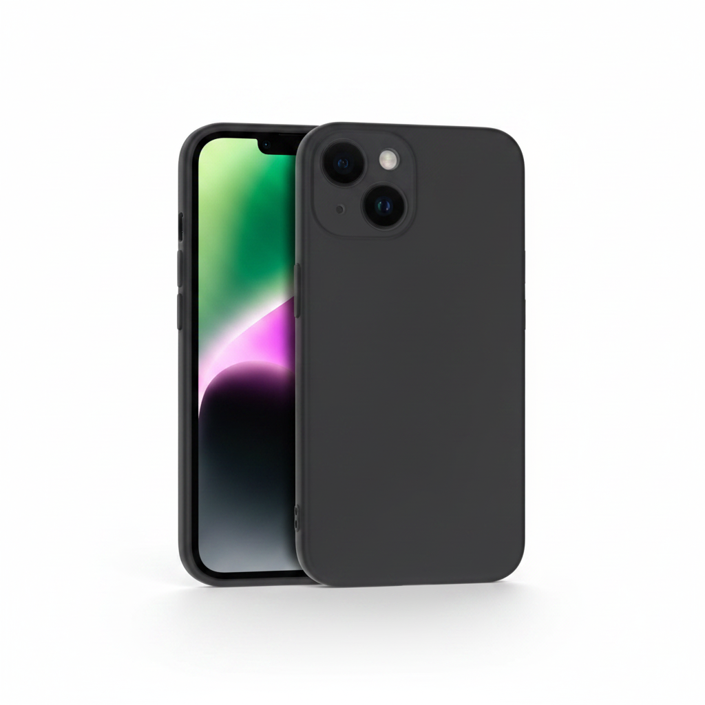 anco Dark Case iPhone 14 schwarz – Matte TPU Hülle
