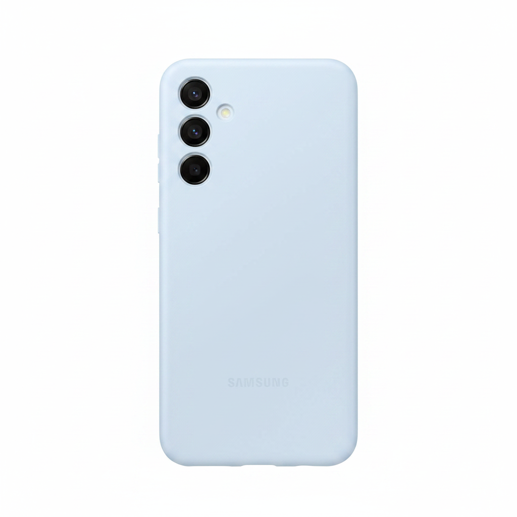 Samsung Silicone Cover Galaxy A35 5G Hellblau – Frontansicht