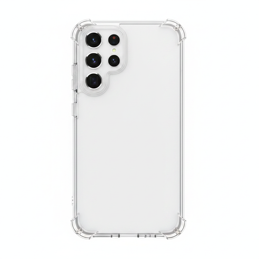 okkes Jump Plus Case Samsung Galaxy S25 Ultra Transparent – Frontansicht ohne Verpackung