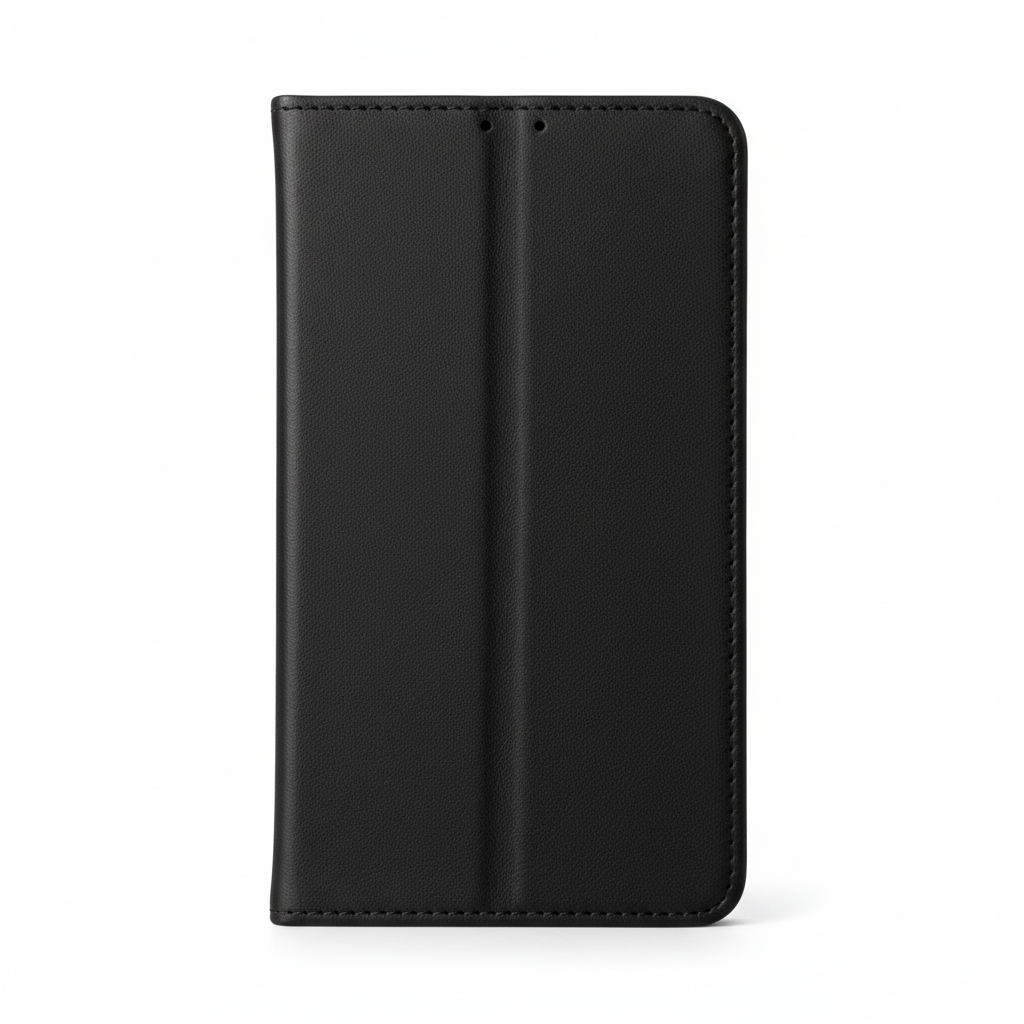 Mobeen Flip Cover Samsung Galaxy A26 5G Schwarz – Hauptbild geschlossen, weißer Hintergrund