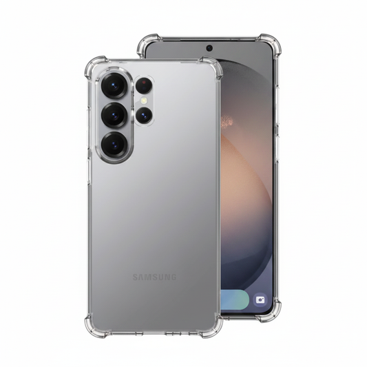 Samsung Galaxy S26 Ultra Schutz Bundle – Transparente Hülle Frontansicht ohne Verpackung