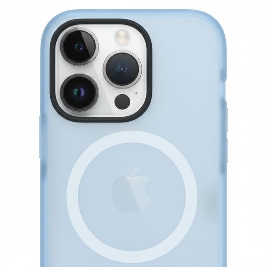 Nahaufnahme des MagSafe Rings und des Kameraausschnitts des anco Magnetic Protect Case für iPhone 14 Pro