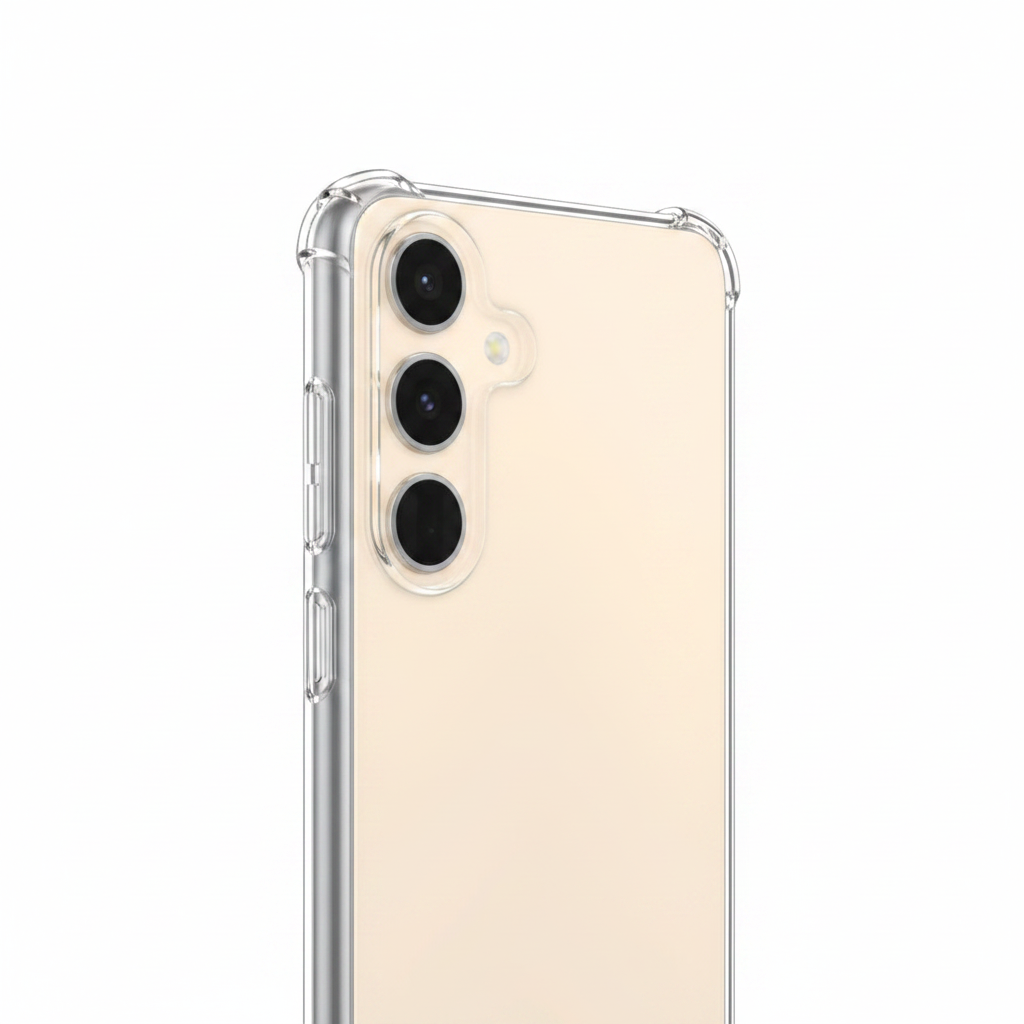 Mobeen Clear Cover Samsung Galaxy S25 FE – Seitenansicht Eckenschutz