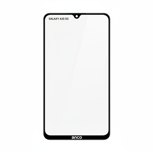 anco Tempered Glass Fullscreen Samsung Galaxy A35 5G Schwarz – Frontansicht