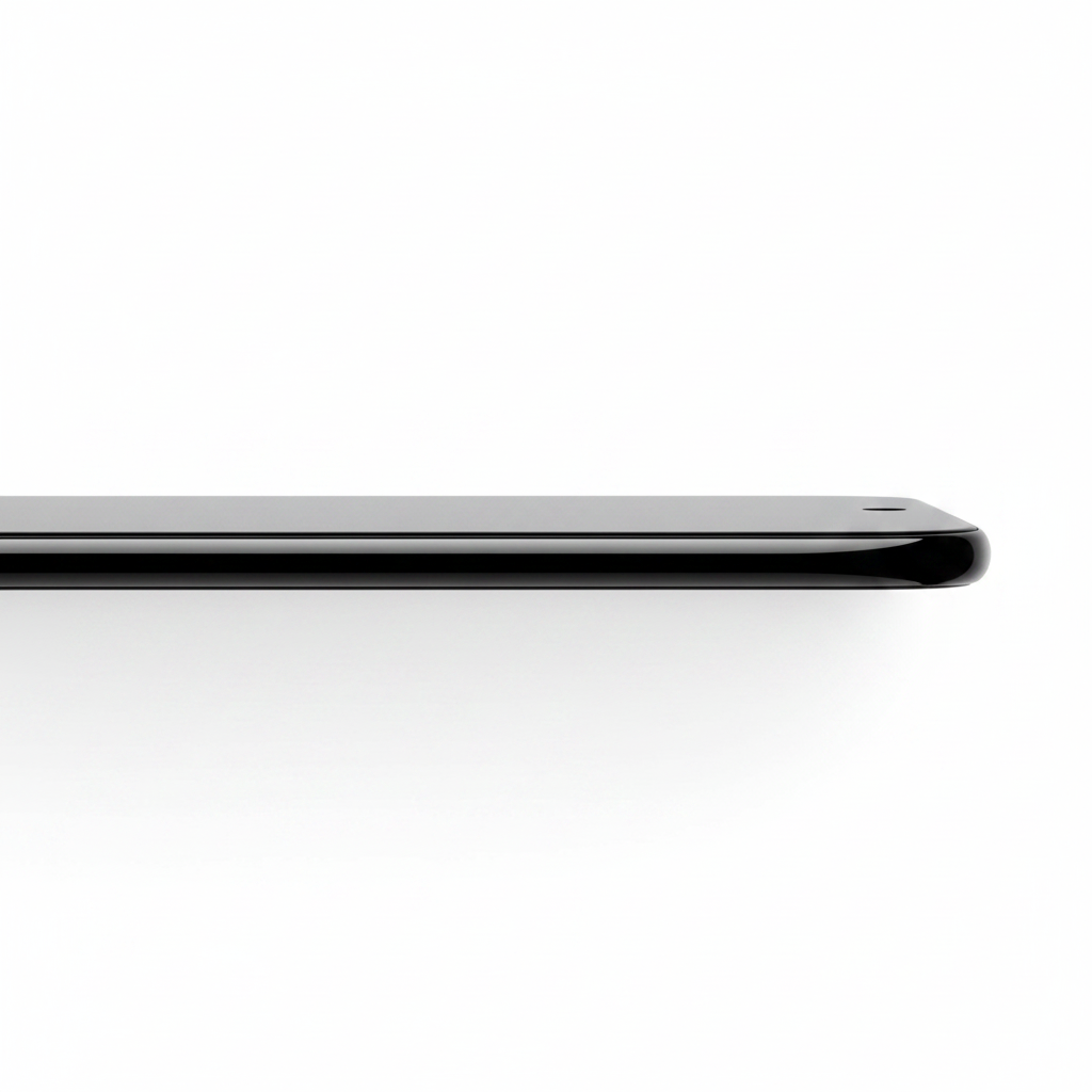 anco Fullscreen Panzerglas Samsung S25 Edge – Detailansicht 0,33mm schwarzer Rand