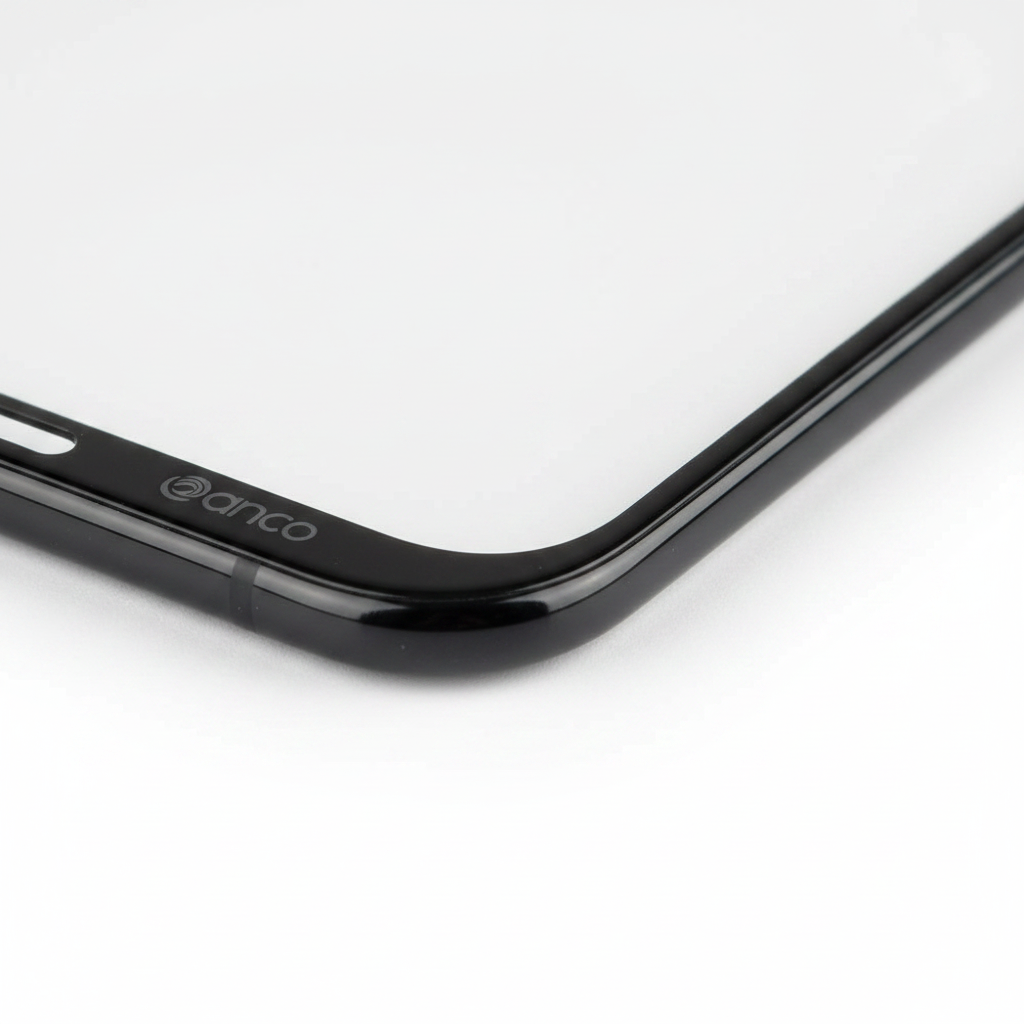 anco Tempered Glass Fullscreen – schwarzer Rand & 0,33 mm Kantenprofil