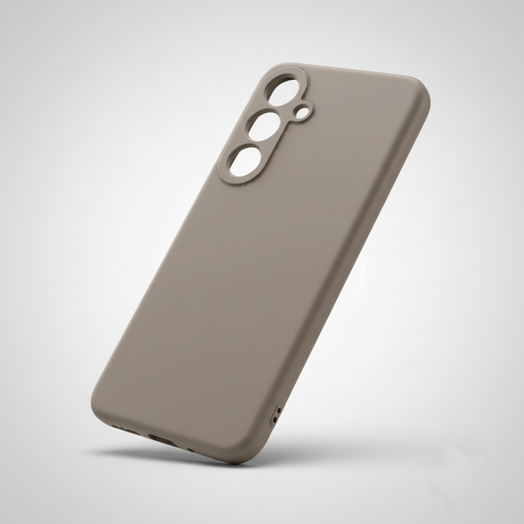 Samsung Galaxy S24+ Vegan Leather Case – Schrägansicht 45 Grad