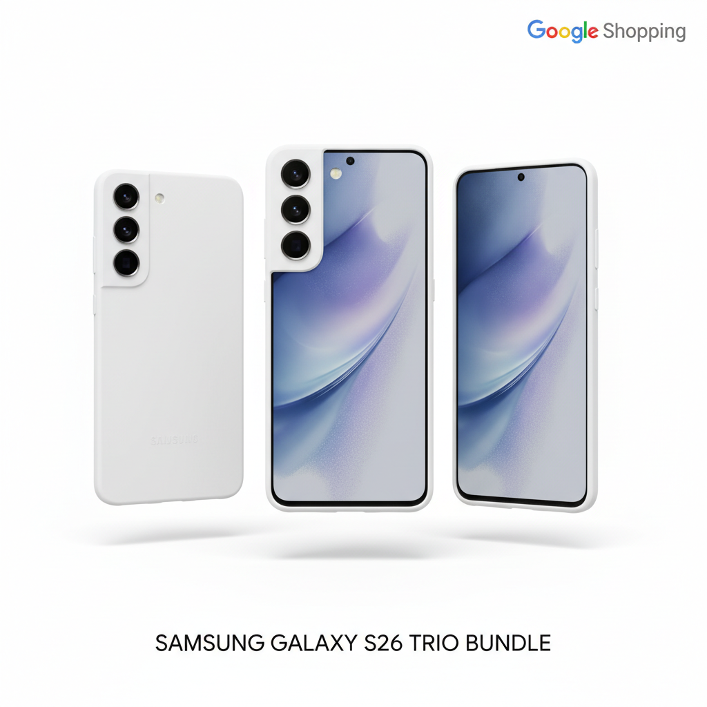 Samsung Galaxy S26 White Case Bundlebild