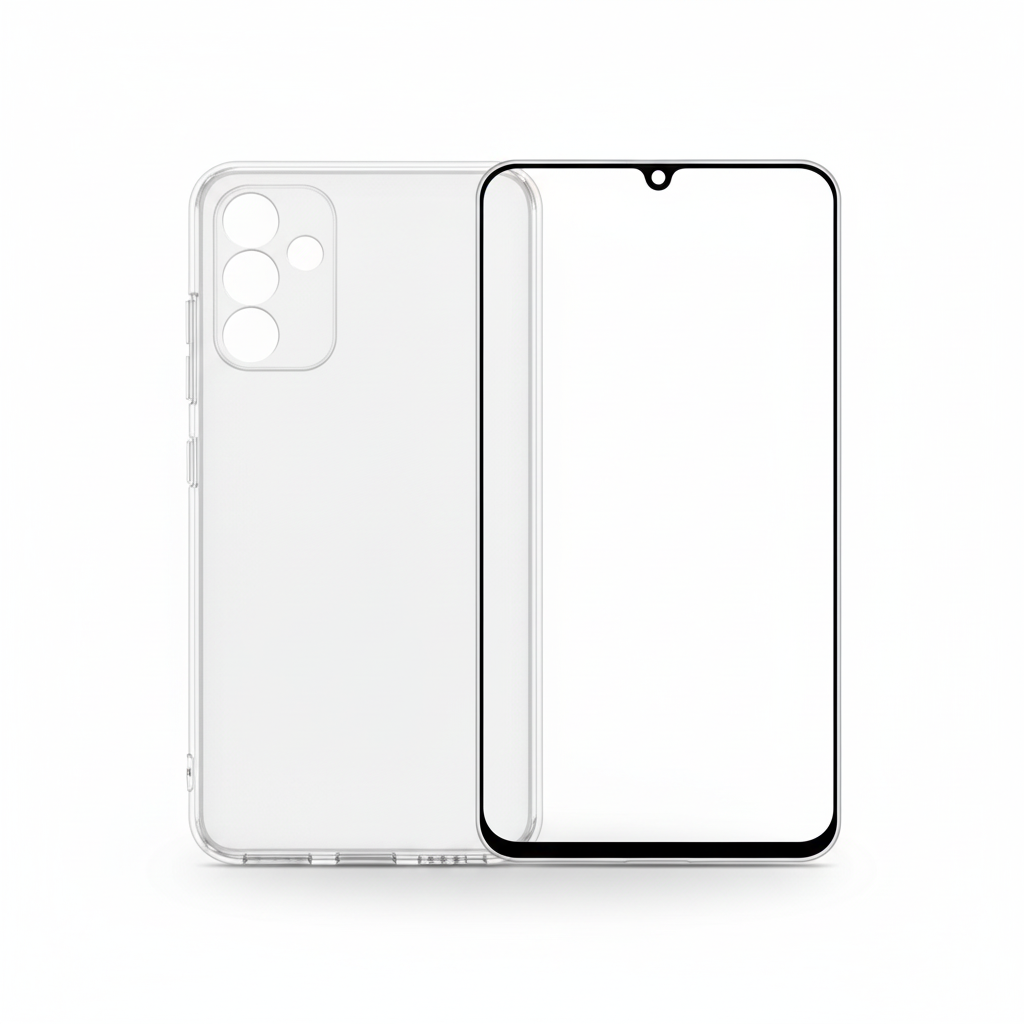 Samsung Clear Cover Galaxy A17 – Bundle mit Panzerglas