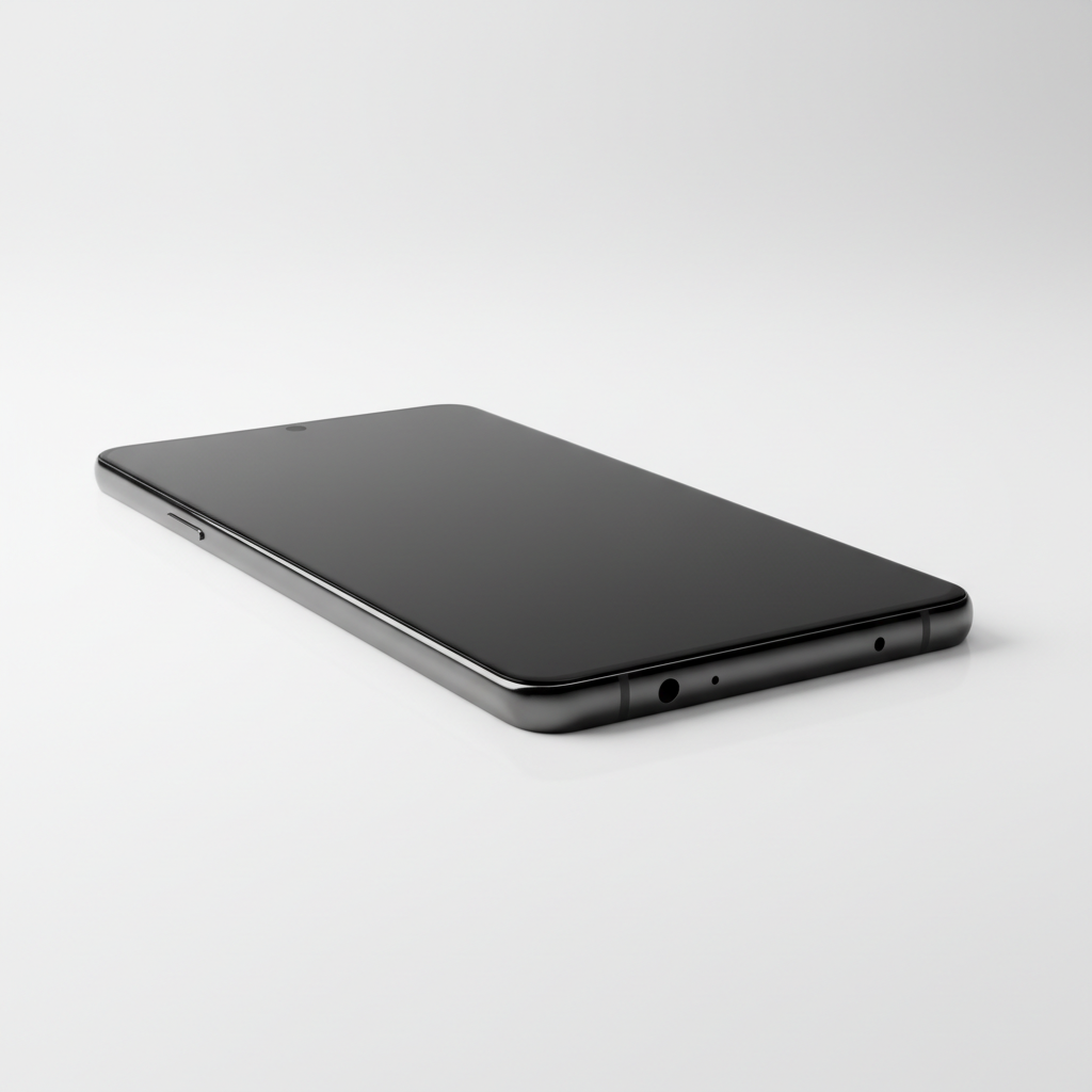 DISPLEX Privacy Glass Galaxy S25 Ultra – Seitenansicht Anti-Spy Effekt am Smartphone
