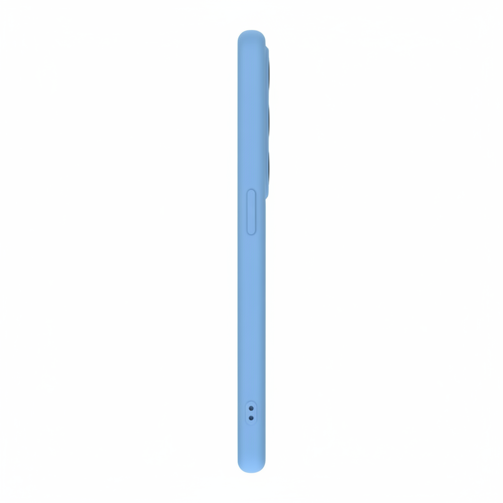 anco Liquid Silicone Case Samsung Galaxy S25 Ultra Hellblau – Seitenansicht Slim-Profil