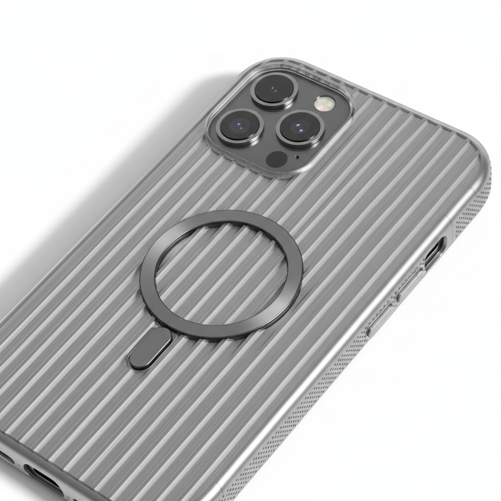 4smarts Design Case Aero iPhone 17 – Detailaufnahme Riffel-Textur