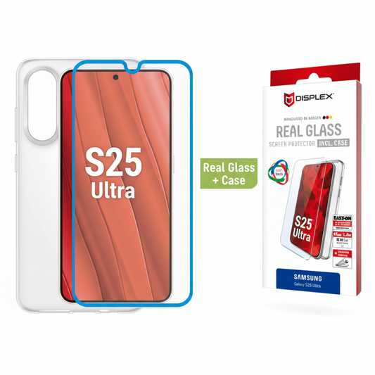 DISPLEX Real Glass + Case Samsung Galaxy S25 Ultra – Hero