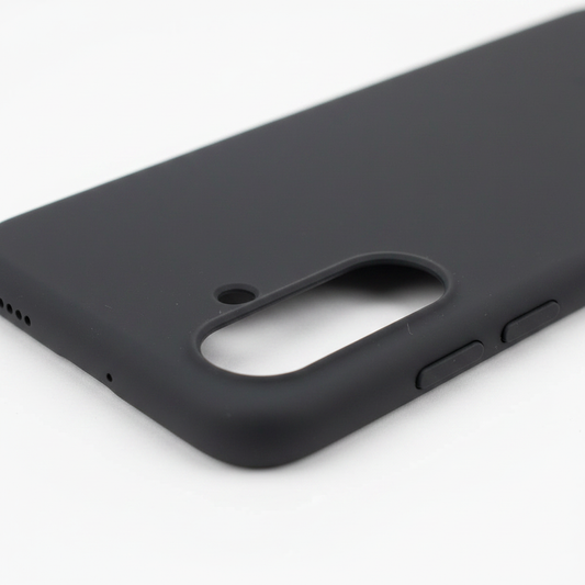 Samsung Silicone Case – Detailansicht Silikon-Textur und Kamera-Ausschnitt