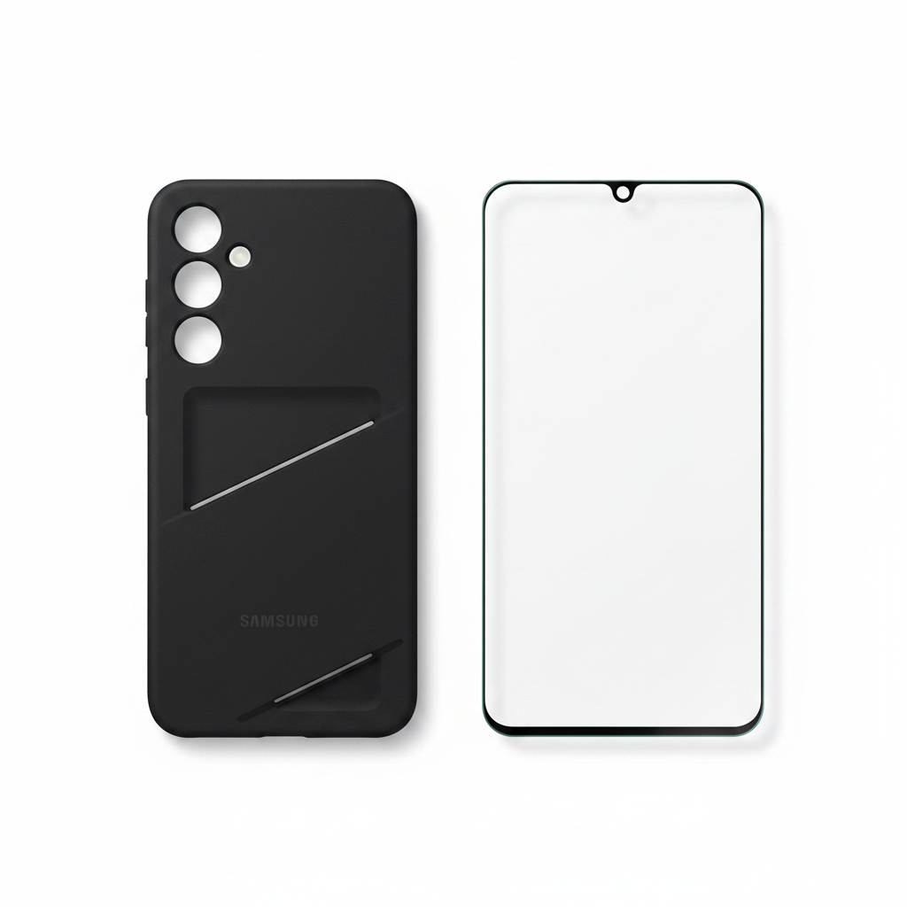 Samsung Card Slot Cover Galaxy A35 5G – Bundle mit Panzerglas