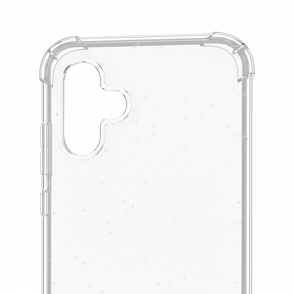 Mobeen Clear Cover Galaxy A26 5G – Detailansicht verstärkte Ecken und Kameraausschnitt
